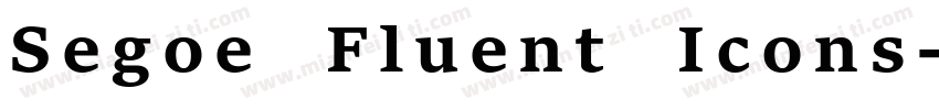 Segoe Fluent Icons字体转换